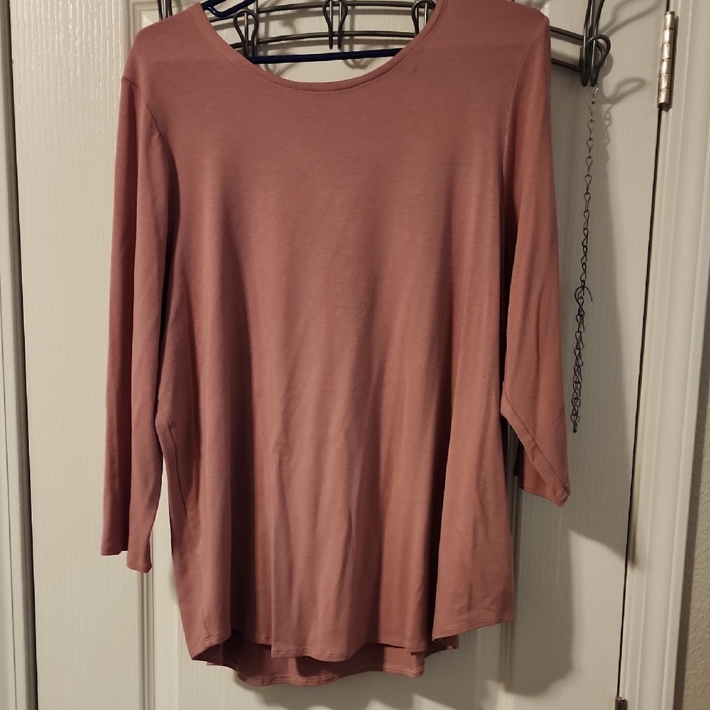Cupio Dusty Rose Tunic Top